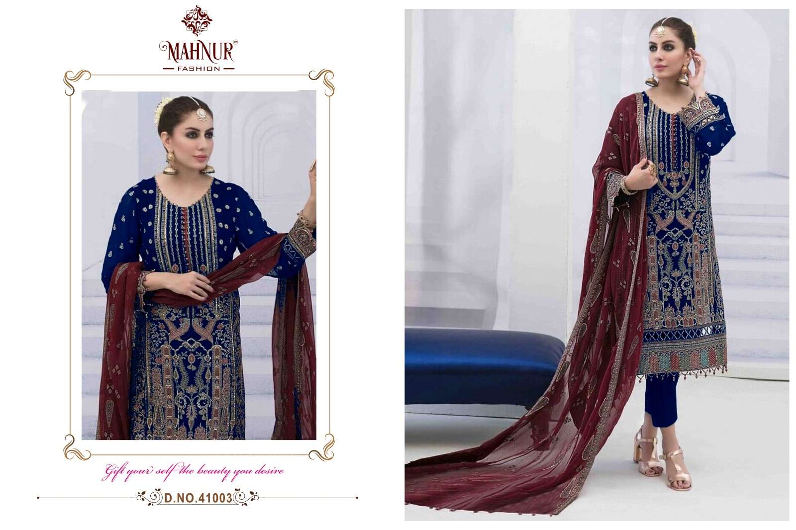 Mahnur Vol 41 Georgette Salwar Kameez Wholesale catalog