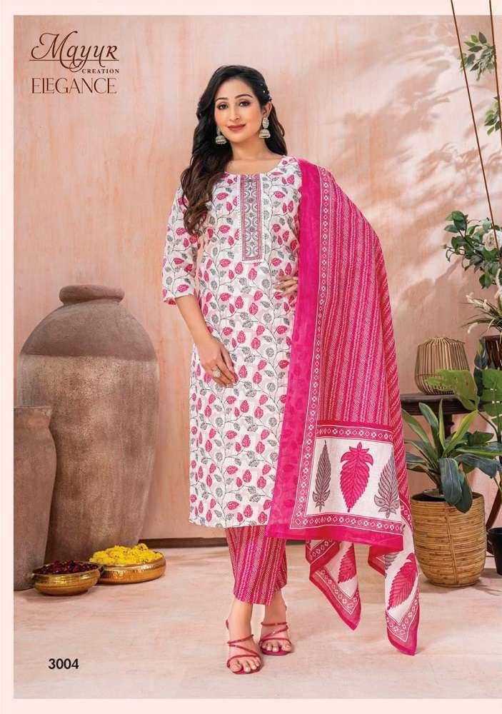 Mayur Elegance Vol-3 -Kurti Pant With Dupatta -Wholesale Catalog