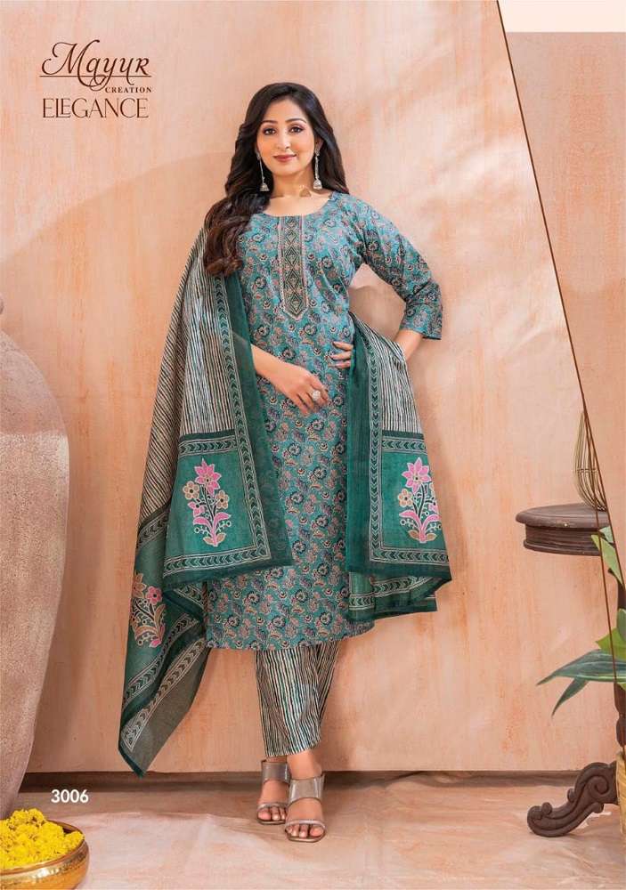 Mayur Elegance Vol-3 -Kurti Pant With Dupatta -Wholesale Catalog