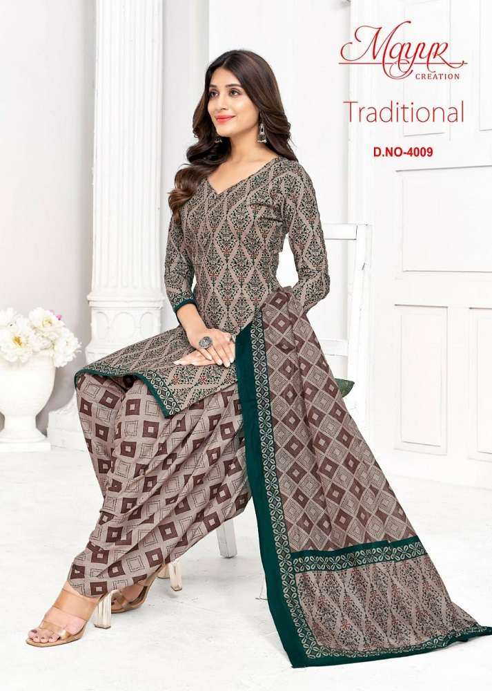 Mayur Traditional Vol-4 -Dress Material -Wholesale Catalog