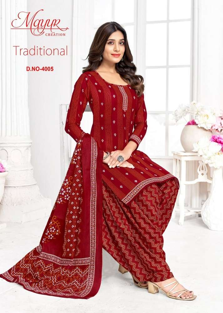Mayur Traditional Vol-4 -Dress Material -Wholesale Catalog