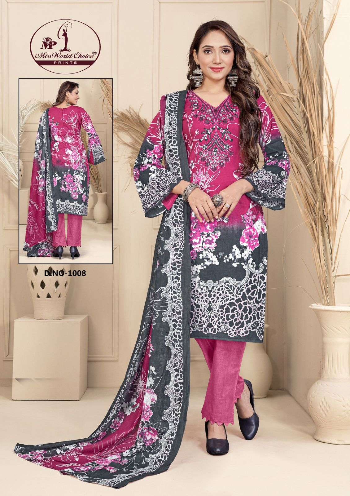 Miss World Choice Mahenoor Heavy Dress Material Wholesale catalog