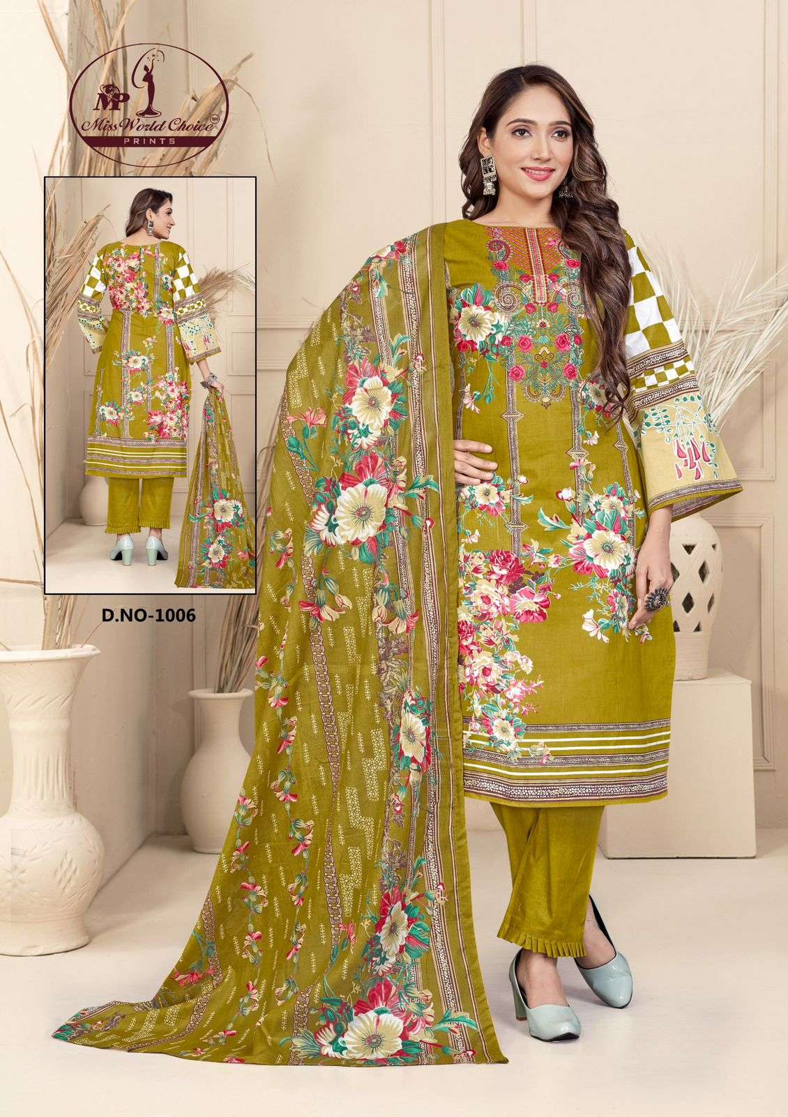 Miss World Choice Mahenoor Heavy Dress Material Wholesale catalog