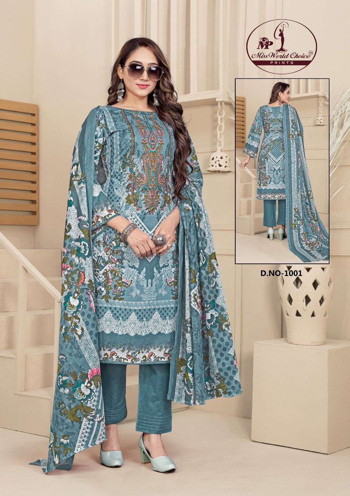 Miss World Choice Mahenoor Heavy Dress Material Wholesale catalog