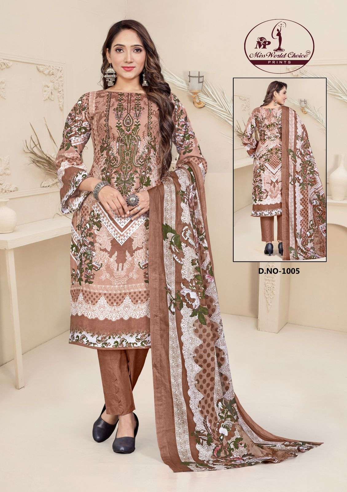 Miss World Choice Mahenoor Heavy Dress Material Wholesale catalog