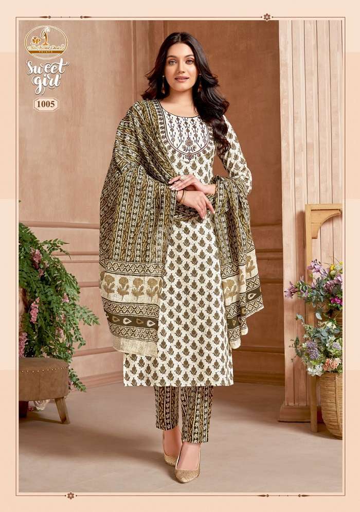 Miss World Sweet Girl Vol 1 Heavy Slub Cotton Dress Material Wholesale catalog