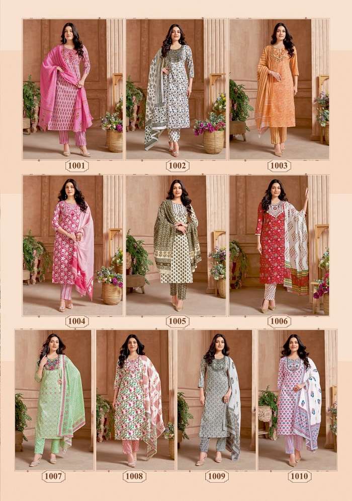 Miss World Sweet Girl Vol 1 Heavy Slub Cotton Dress Material Wholesale catalog