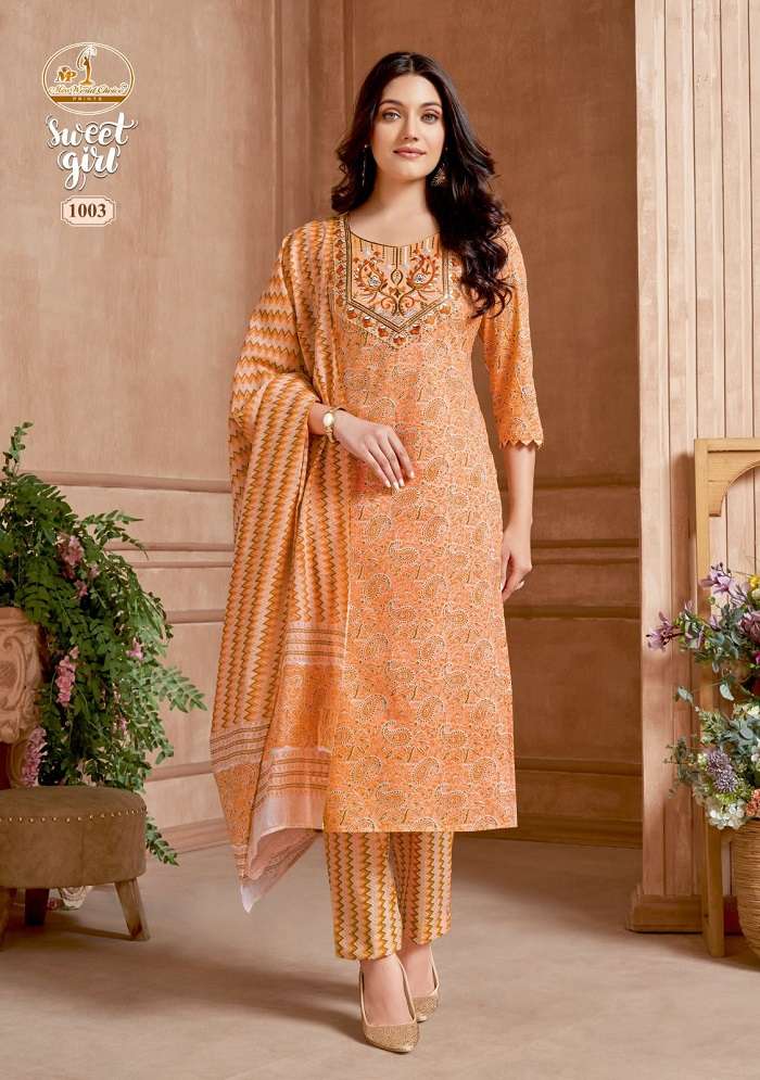 Miss World Sweet Girl Vol 1 Heavy Slub Cotton Dress Material Wholesale catalog