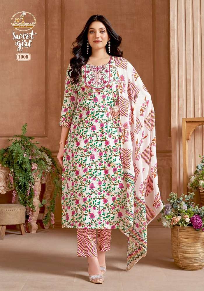 Miss World Sweet Girl Vol 1 Heavy Slub Cotton Dress Material Wholesale catalog