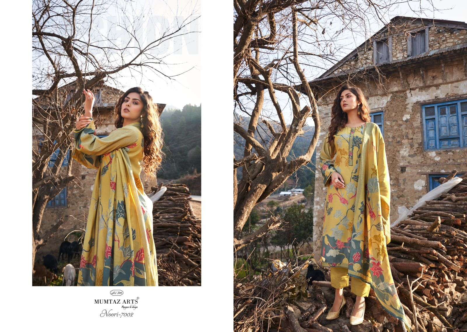 Mumtaz Noori Viscose Muslin Designer Dress Material Wholesale catalog
