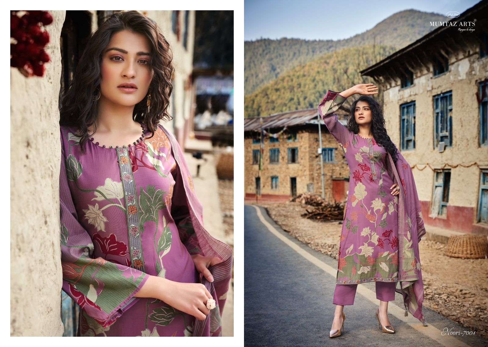 Mumtaz Noori Viscose Muslin Designer Dress Material Wholesale catalog