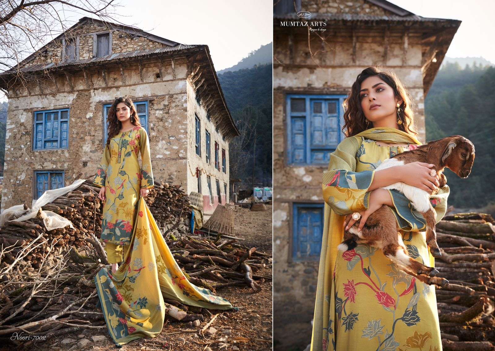 Mumtaz Noori Viscose Muslin Designer Dress Material Wholesale catalog