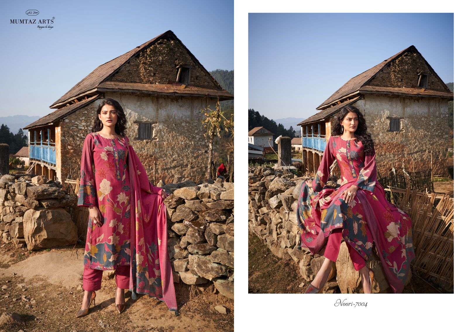 Mumtaz Noori Viscose Muslin Designer Dress Material Wholesale catalog