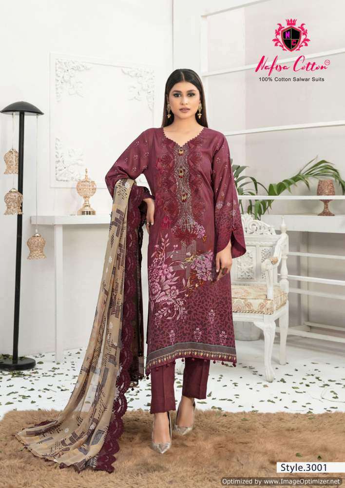 Nafisa Andaaz Vol-3 -Dress Material -Wholesale Catalog