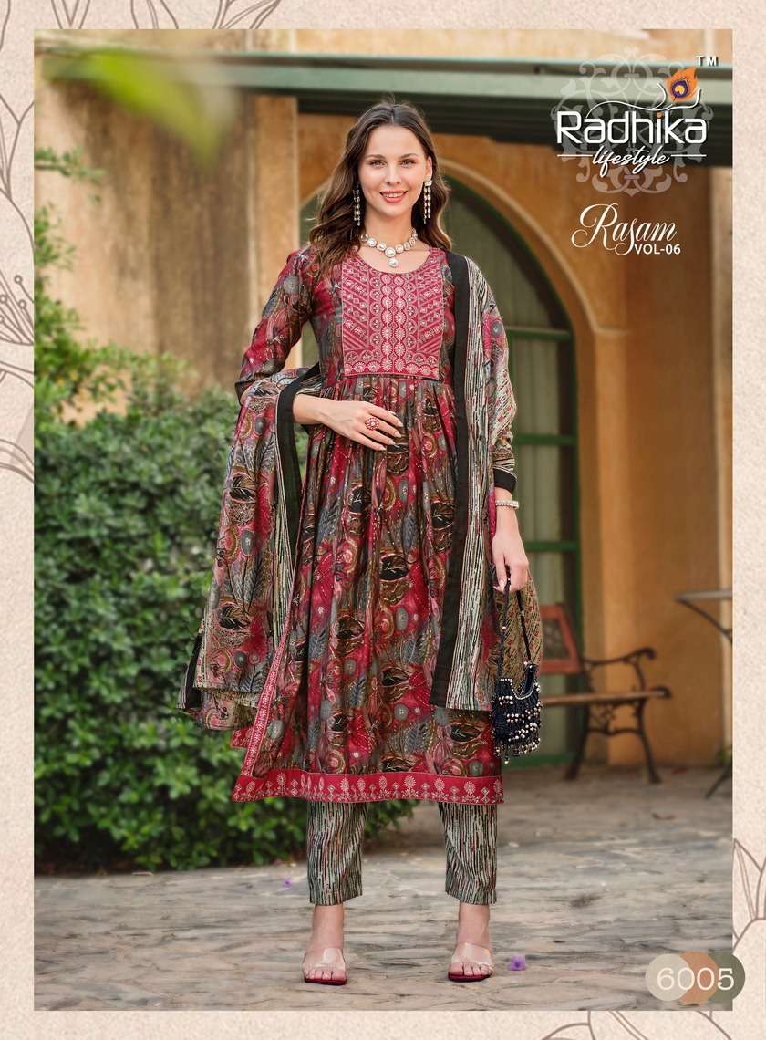 RADHIKA LIFE STYLE RASAM vol -6 Kurti Wholesale catalog