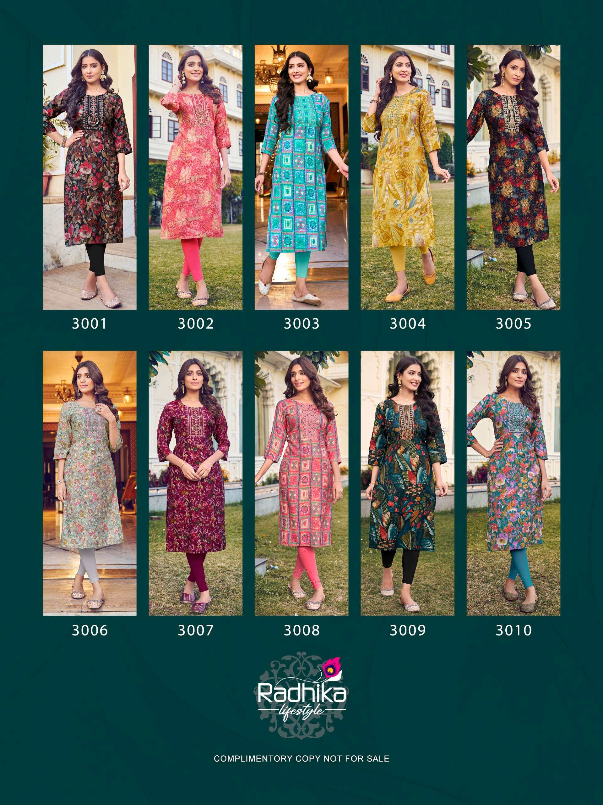 RADHIKA lifestyle CHARMING vol 3 Kurti Wholesale catalog