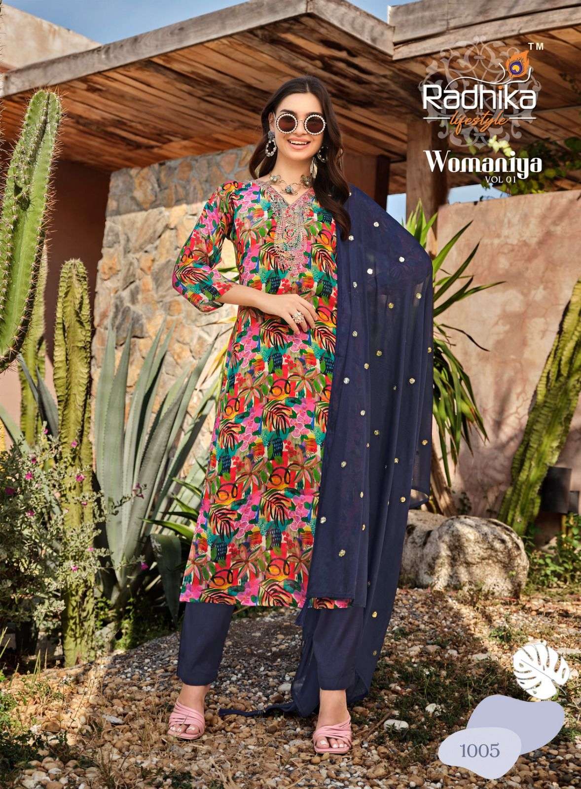 RADHIKA lifestyle WOMANIYA 1 Kurti Wholesale catalog