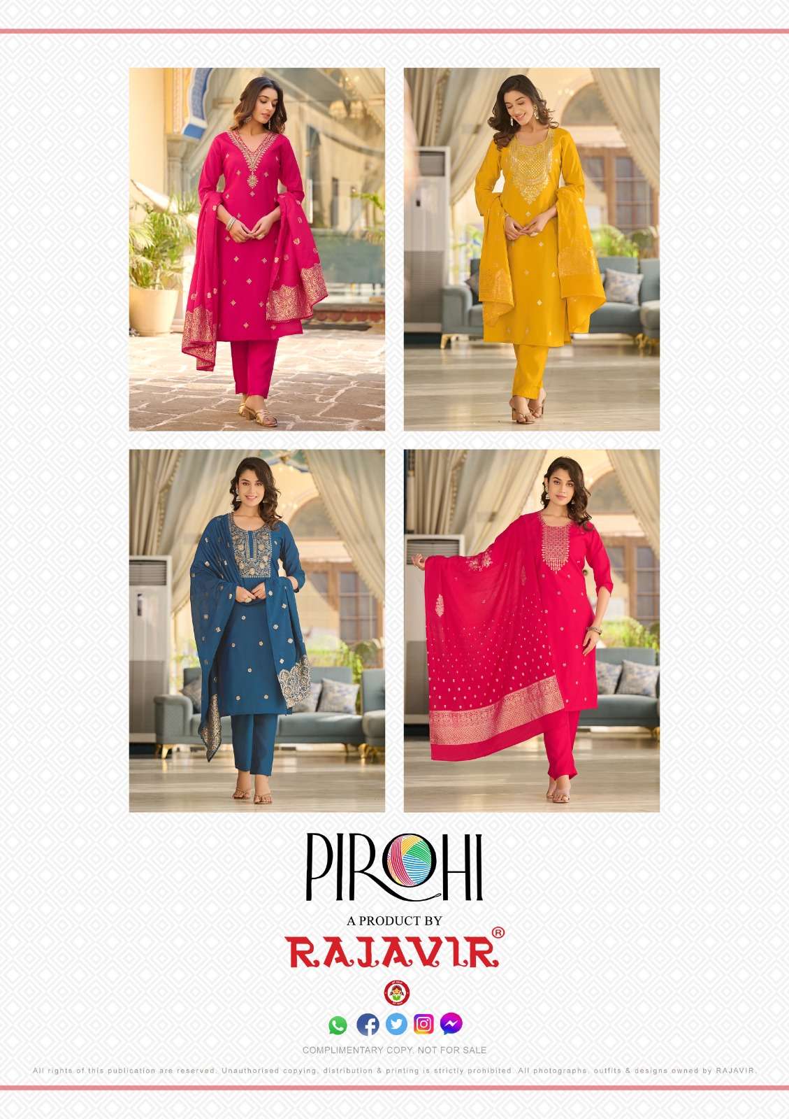 RAJAVIR KALHAAR vol -3 Kurti Wholesale catalog