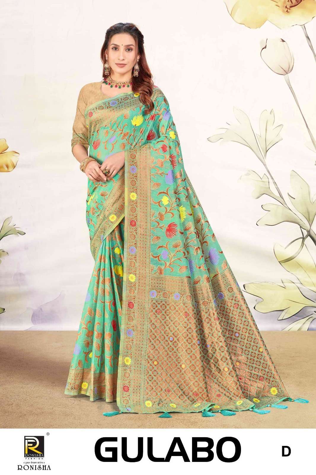 Ronisha Gulabo Banarasi Silk Saree Wholesale catalog