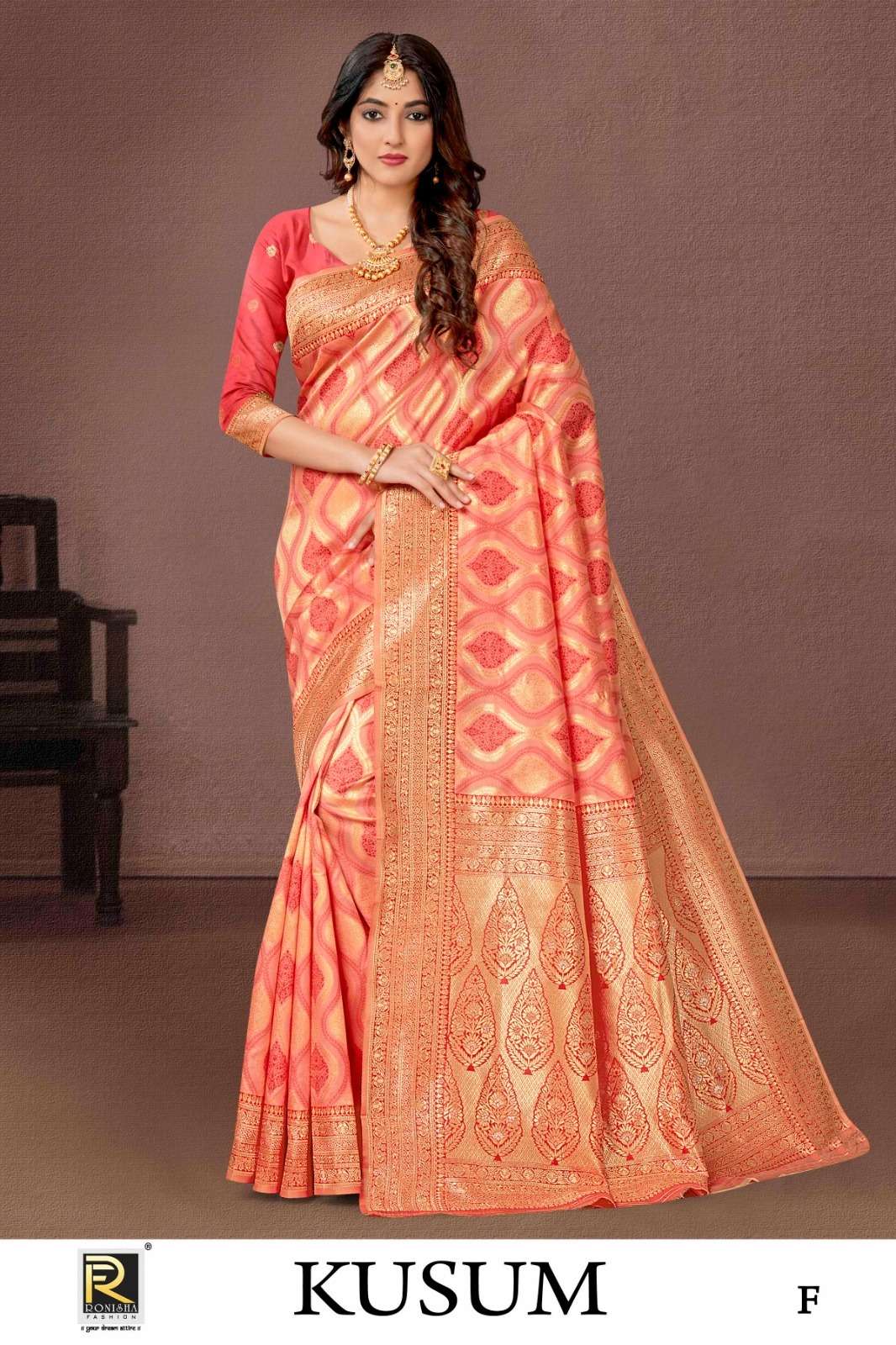 Ronisha Kusum vol-2  Banarasi Silk Saree Wholesale catalog
