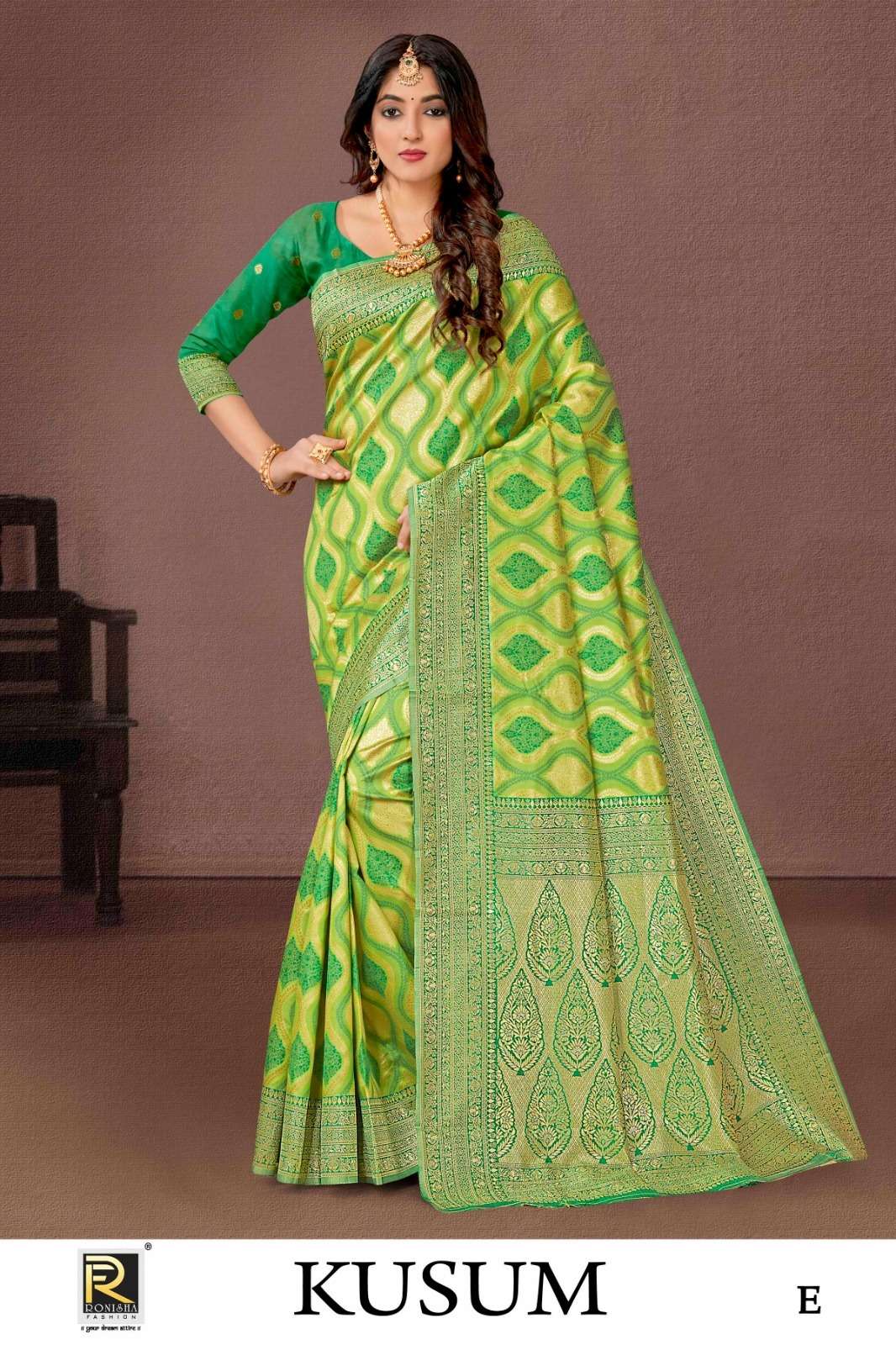 Ronisha Kusum vol-2  Banarasi Silk Saree Wholesale catalog