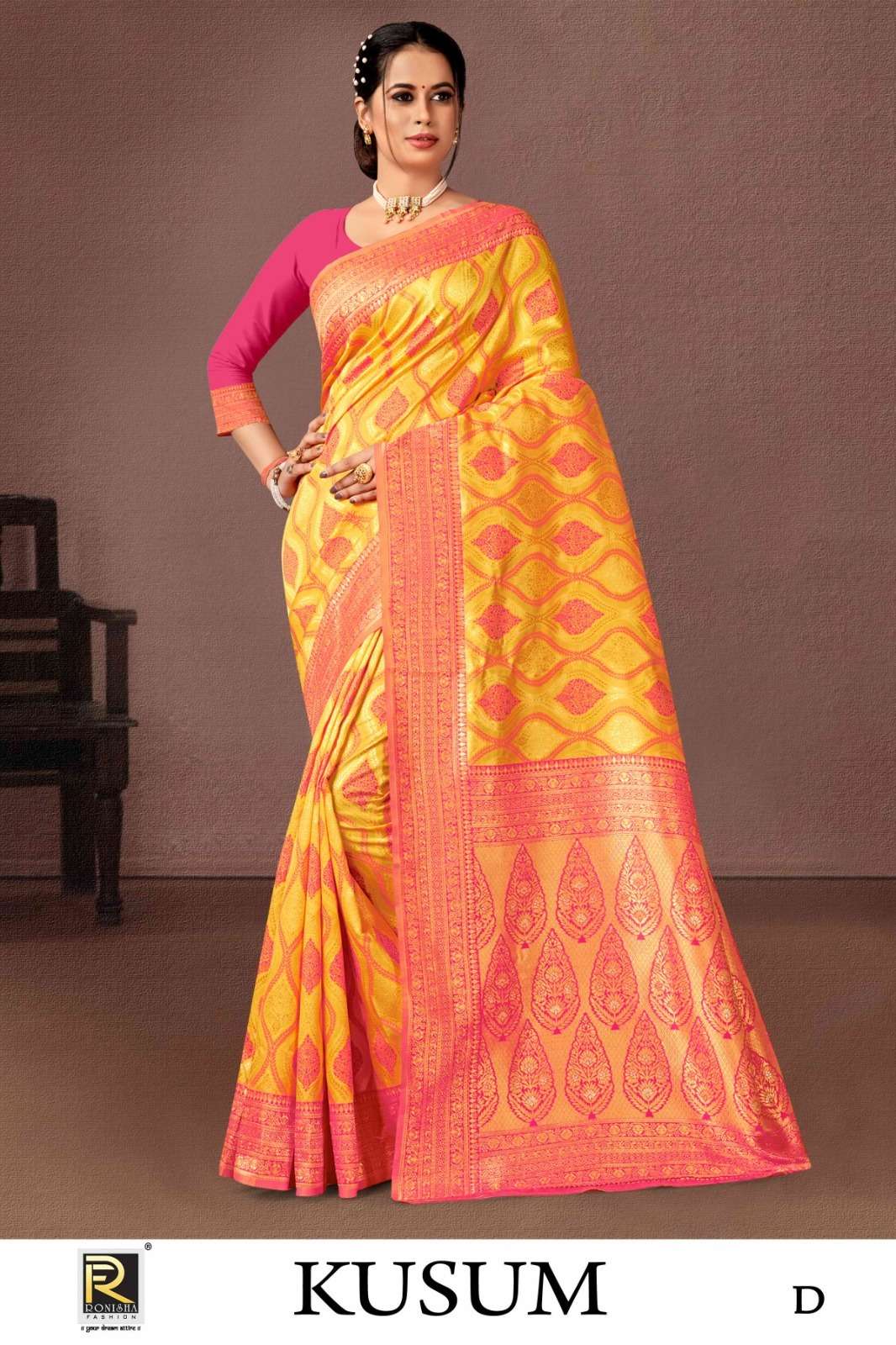 Ronisha Kusum vol-2  Banarasi Silk Saree Wholesale catalog