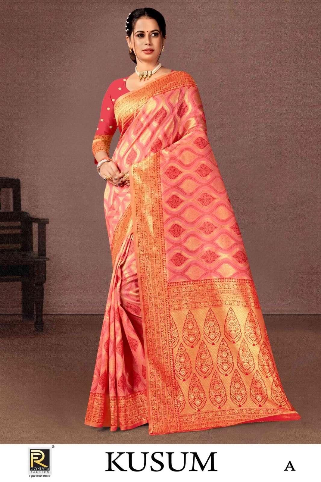 Ronisha Kusum vol-2  Banarasi Silk Saree Wholesale catalog