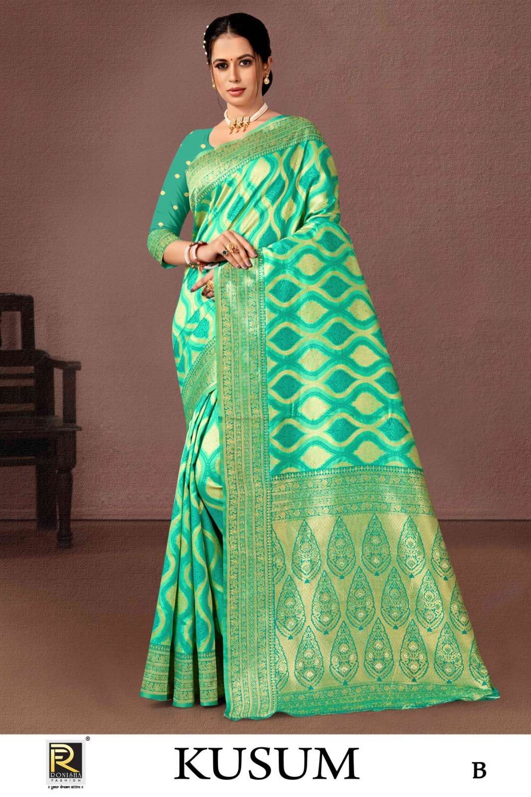 Ronisha Kusum vol-2  Banarasi Silk Saree Wholesale catalog