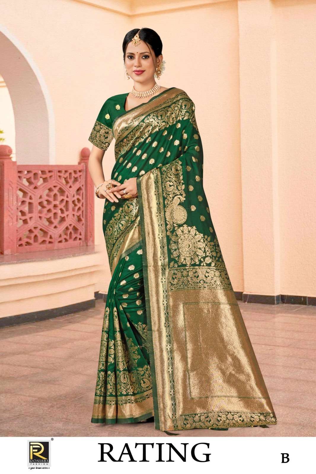 Ronisha Rating Banarasi Silk Saree Wholesale catalog