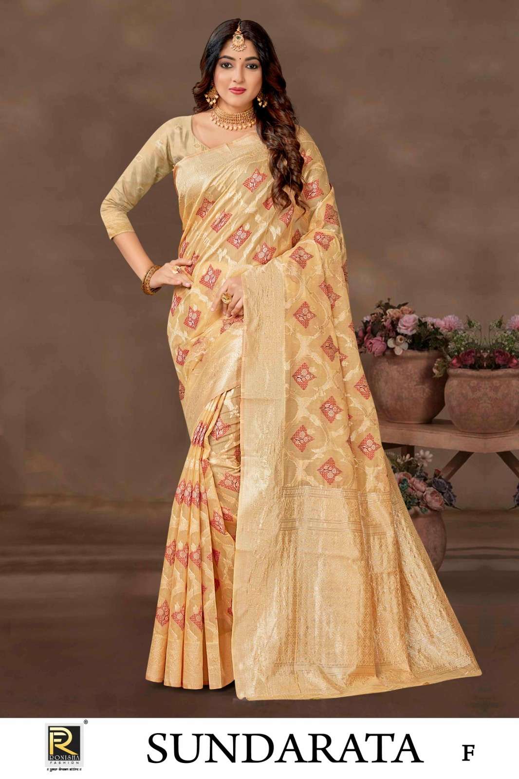 Ronisha Sundarata Banarasi Silk Saree Wholesale catalog