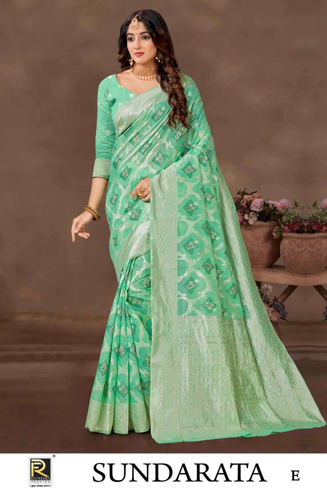 Ronisha Sundarata Banarasi Silk Saree Wholesale catalog