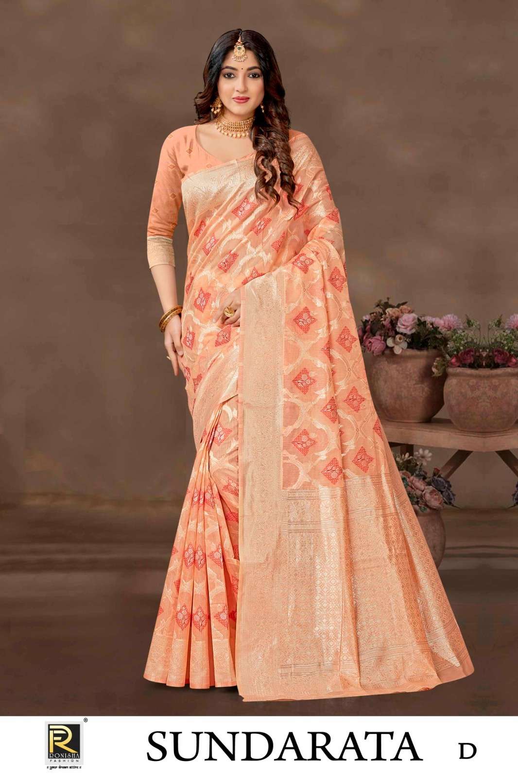 Ronisha Sundarata Banarasi Silk Saree Wholesale catalog