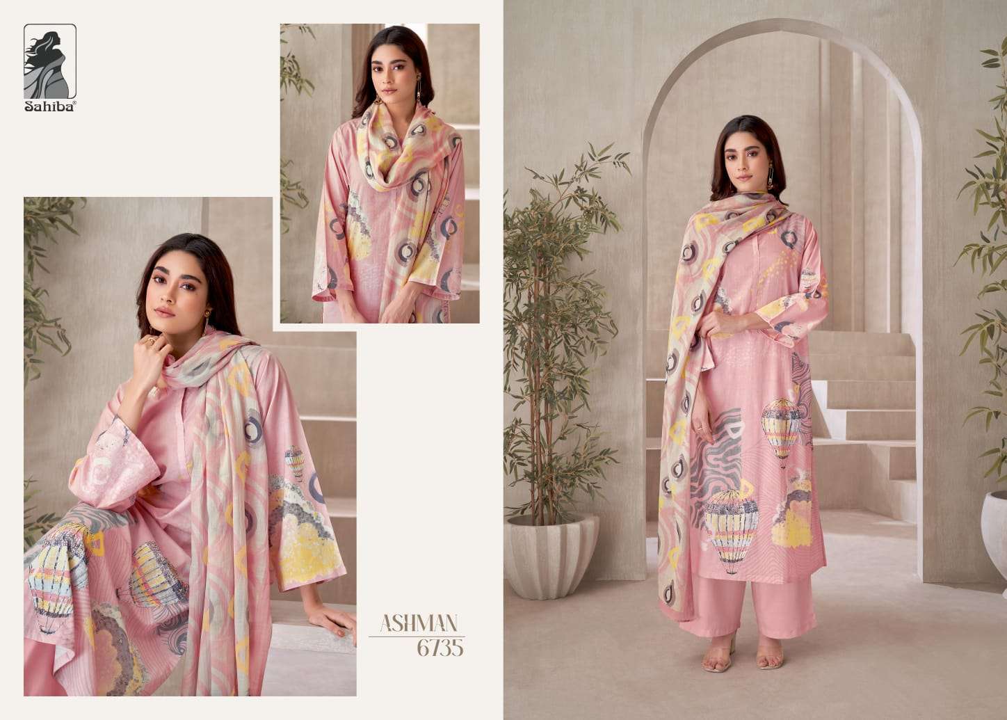 Sahiba Ashman Digital Cotton Salwar Kameez Wholesale catalog