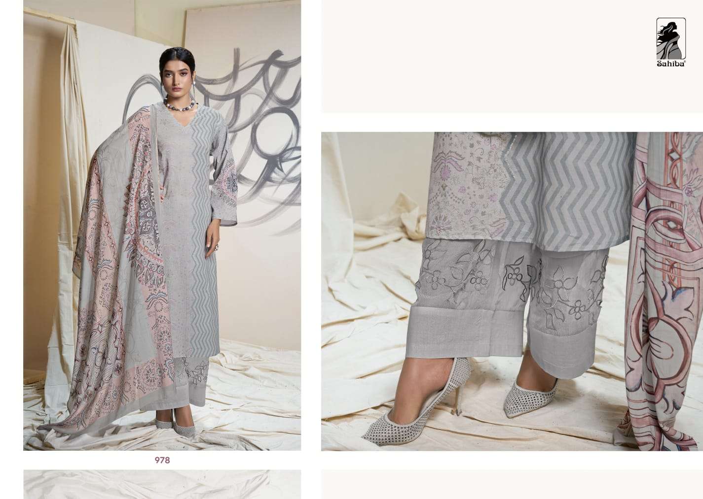 Sahiba Goa Art Cotton Lawn Digital Print Salwar Kameez Wholesale catalog