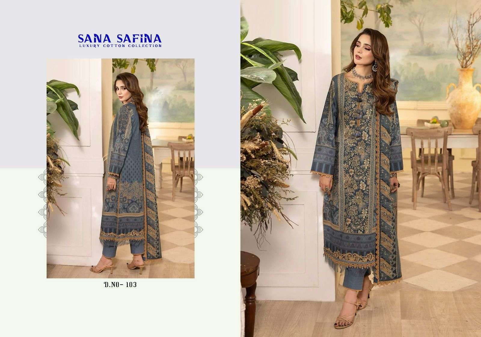 Sana Safina Vol 1 Luxury Cotton Karachi Dress Material Wholesale catalog