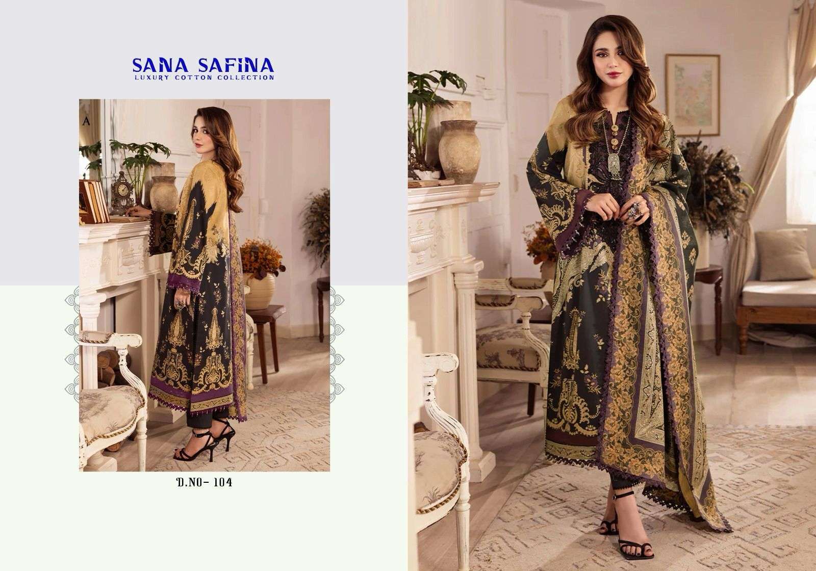 Sana Safina Vol 1 Luxury Cotton Karachi Dress Material Wholesale catalog