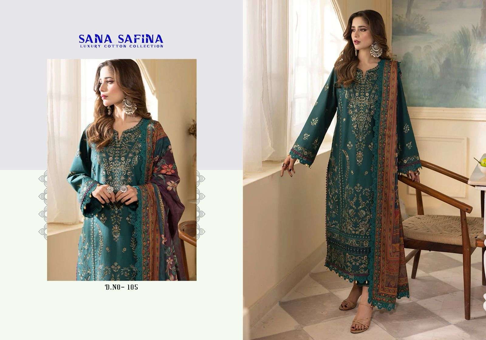 Sana Safina Vol 1 Luxury Cotton Karachi Dress Material Wholesale catalog