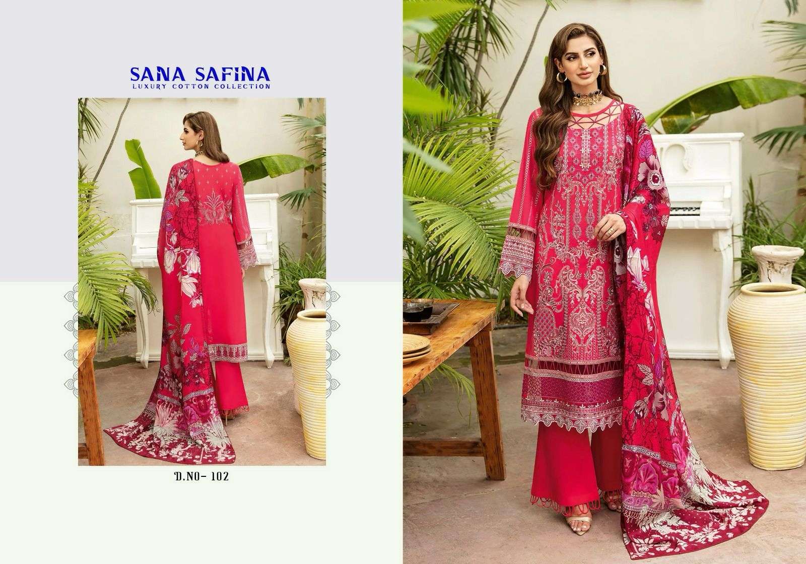 Sana Safina Vol 1 Luxury Cotton Karachi Dress Material Wholesale catalog