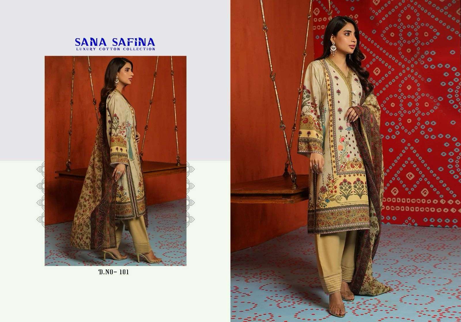 Sana Safina Vol 1 Luxury Cotton Karachi Dress Material Wholesale catalog