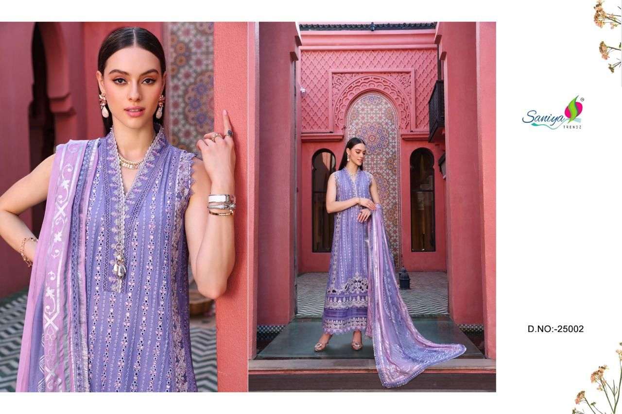 Saniya Noor Chikankari Vol 01 Embroidered Cotton Pakistani Suits Wholesale catalog