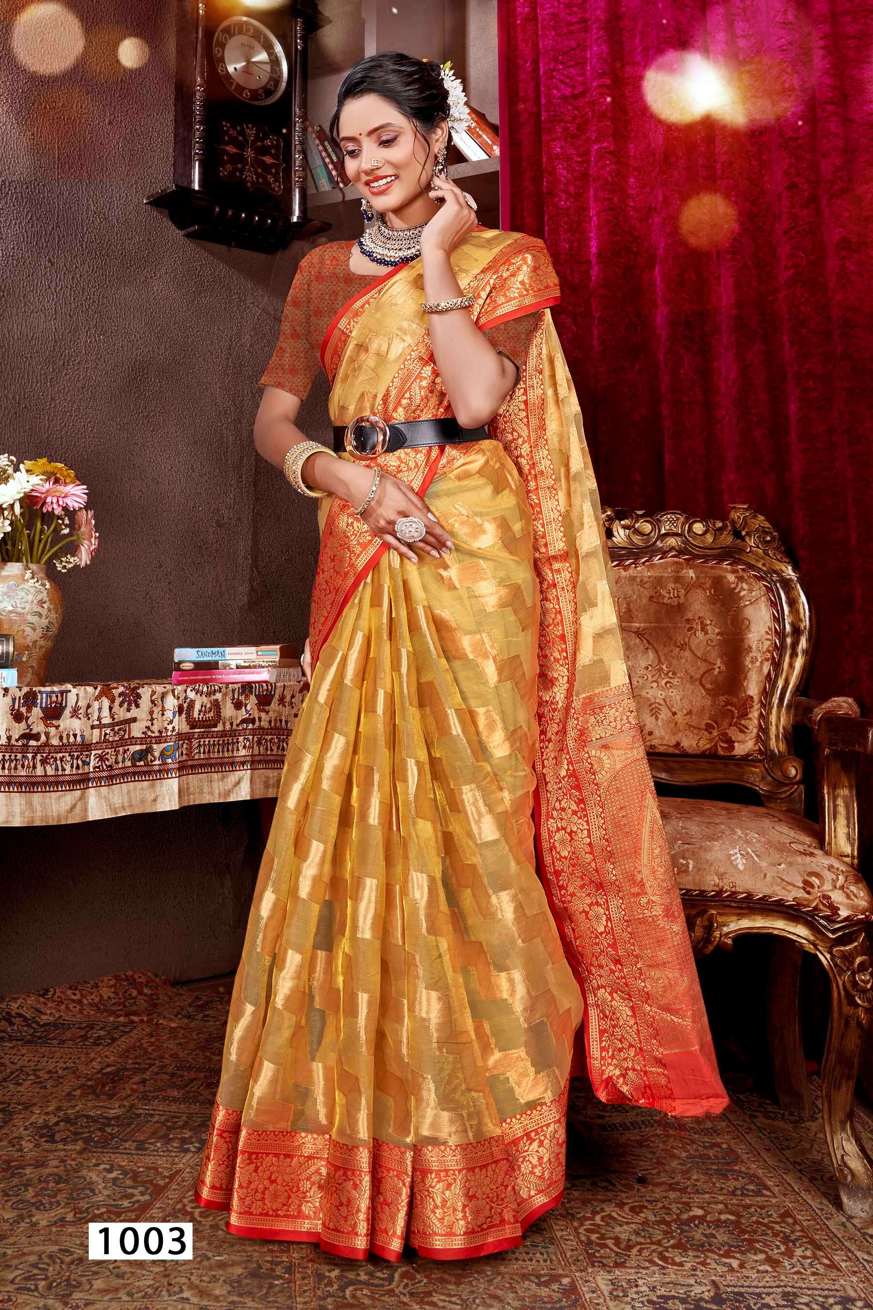  Saroj Aashika vol.2 Organza silk with rich pallu