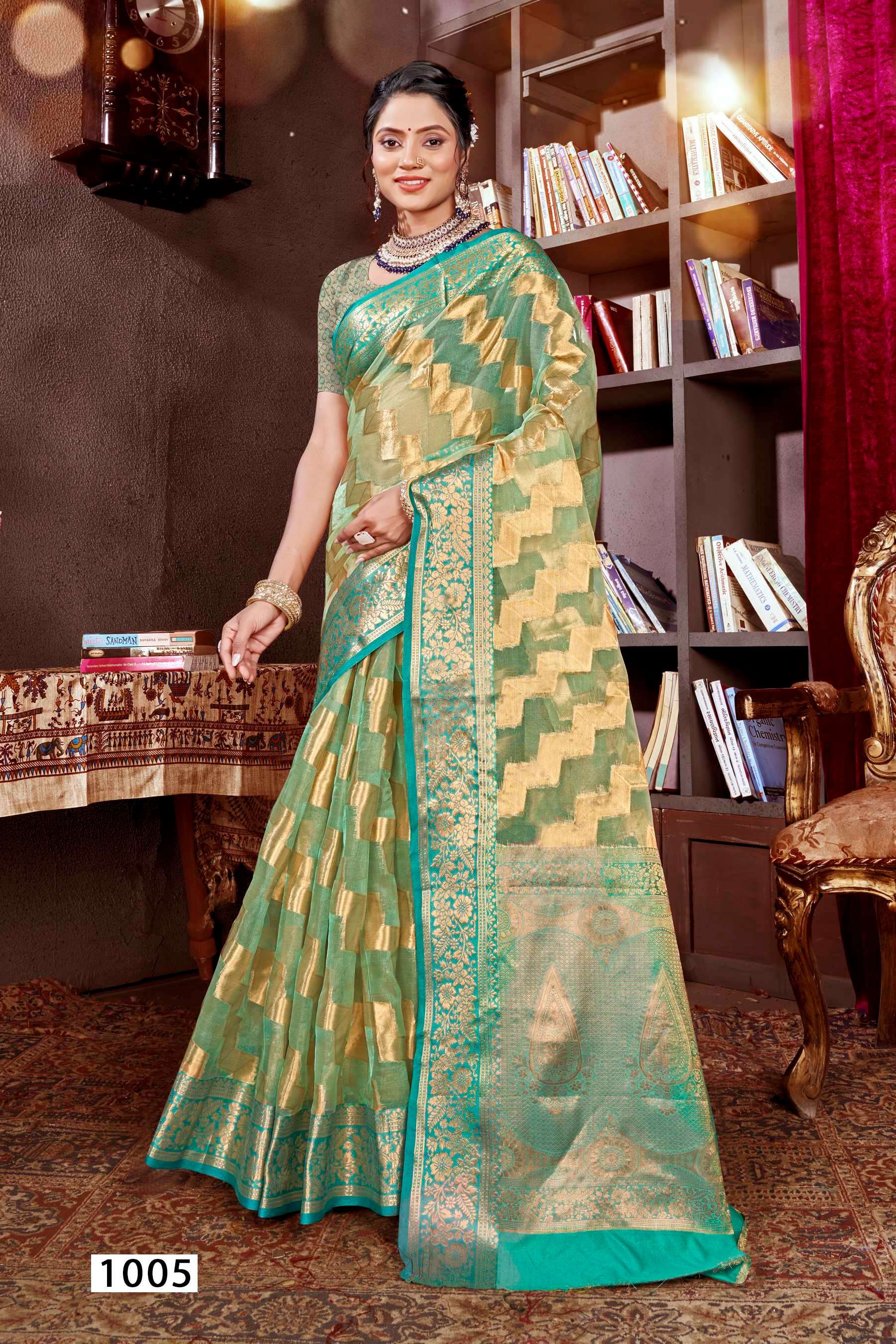  Saroj Aashika vol.2 Organza silk with rich pallu