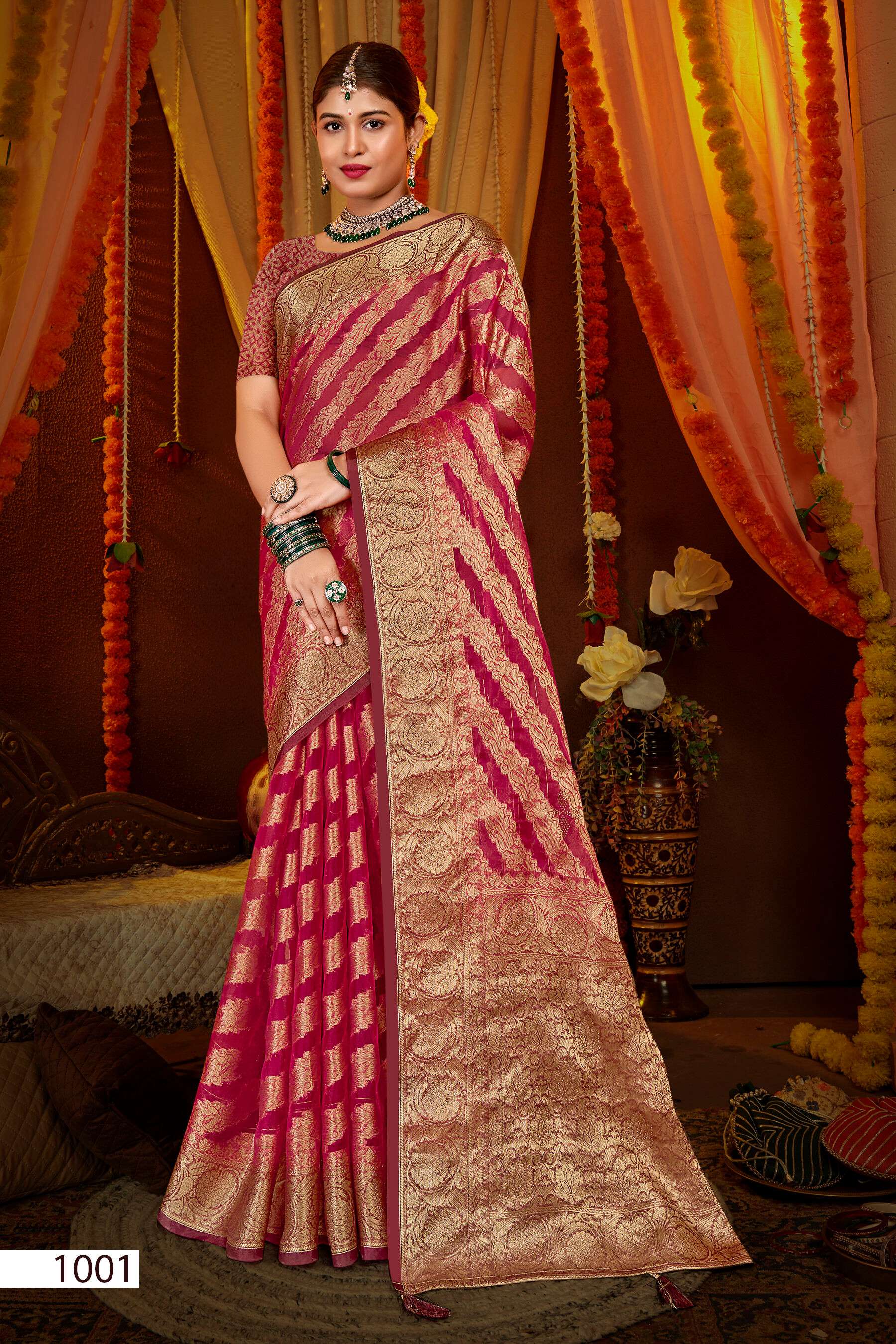 Saroj Anuradha vol.2 Soft organza with heavy swaroski  Saree Wholesale catalog    