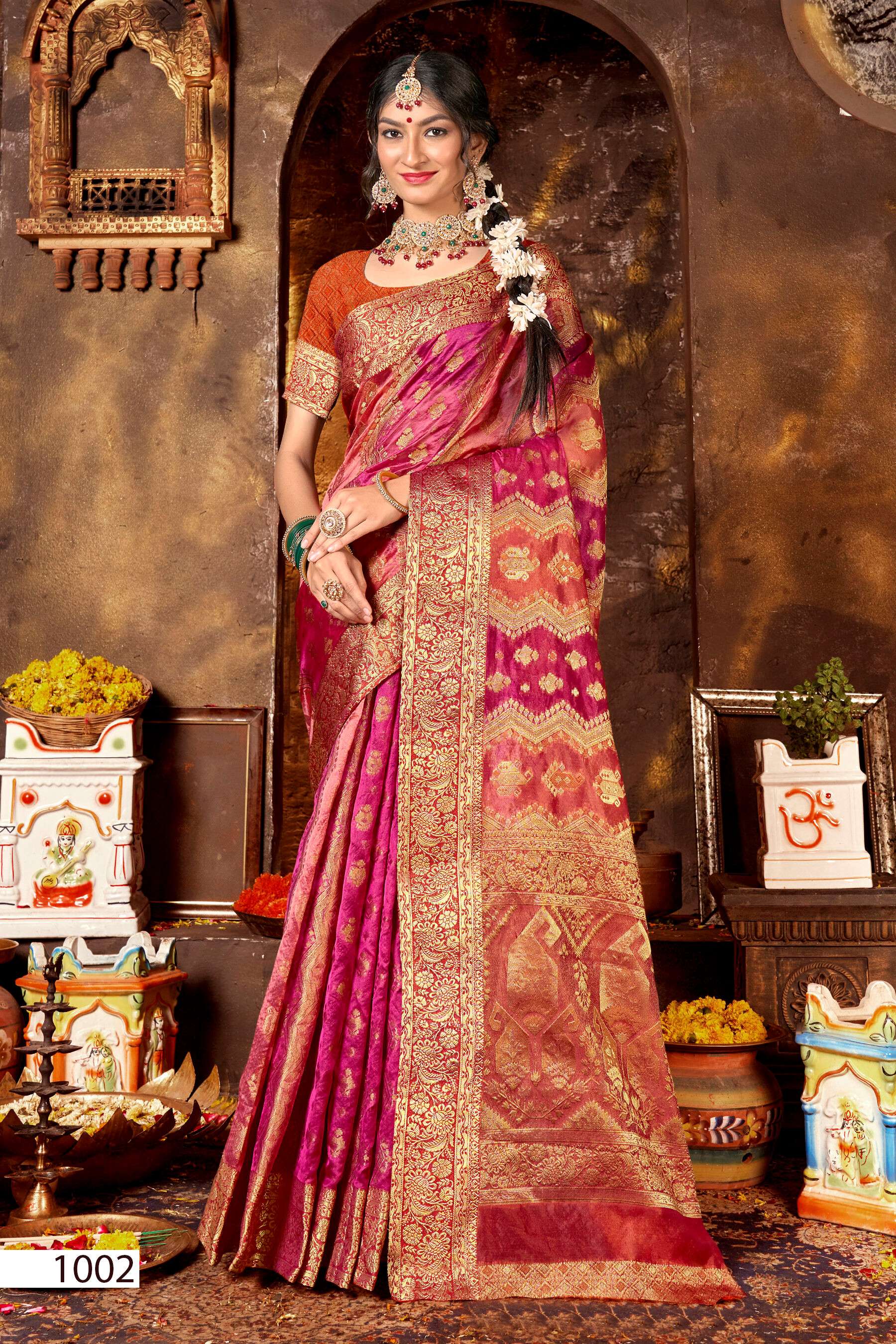 Saroj Maniratna vol.3 Soft organza  Saree Wholesale catalog    