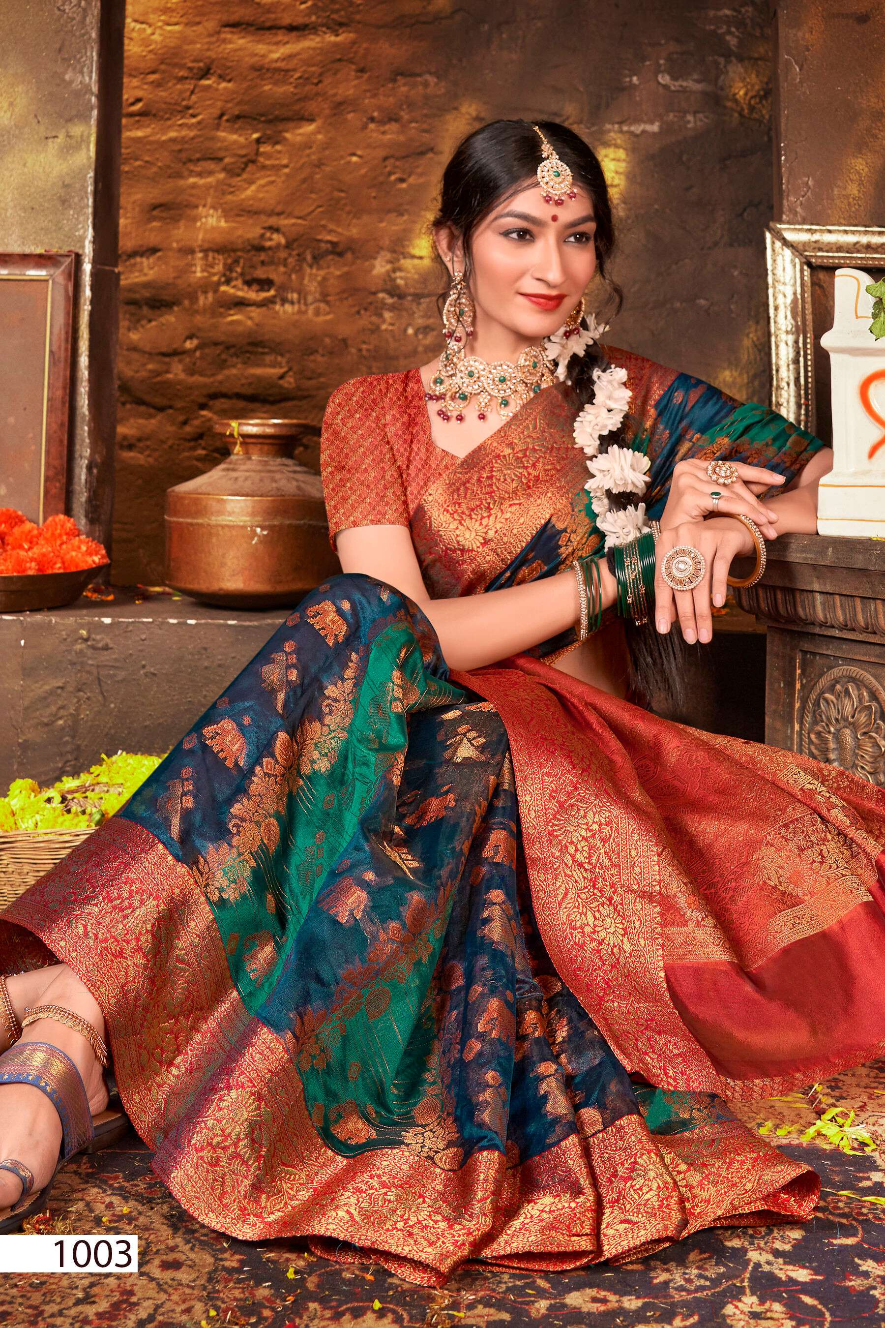Saroj Maniratna vol.4 Soft organza  Saree Wholesale catalog    