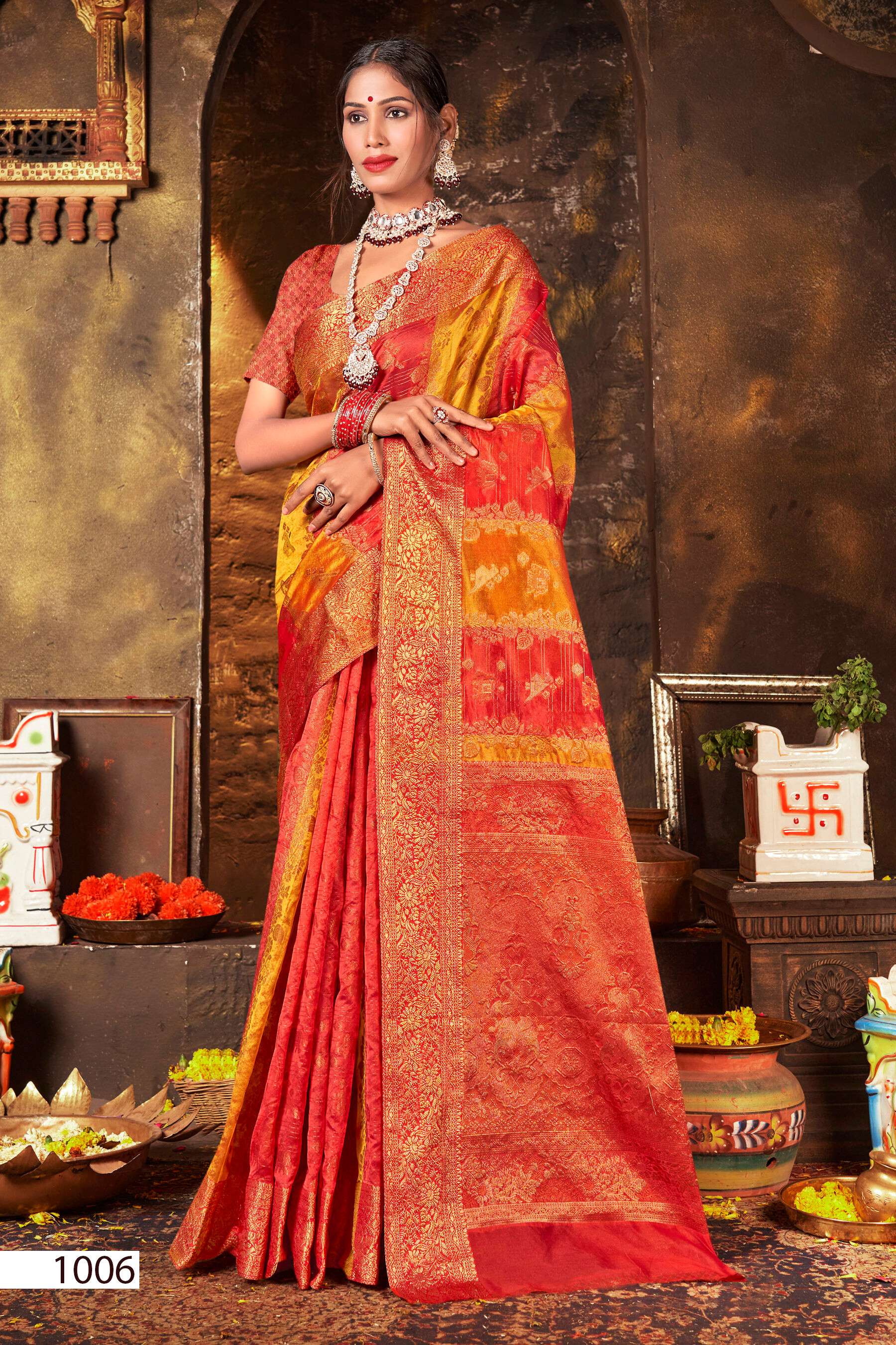Saroj Maniratna vol.4 Soft organza  Saree Wholesale catalog    