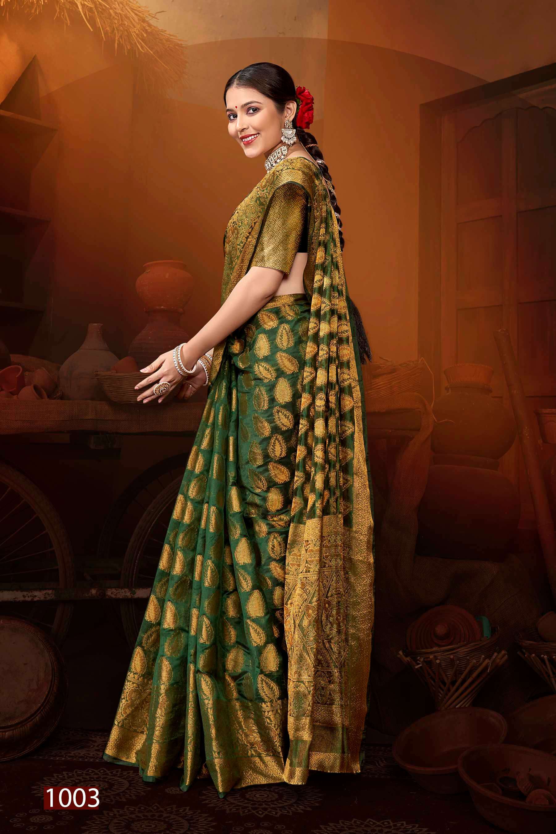 Saroj Mast Kalandar vol.1 Organza silk Saree Wholesale catalog    