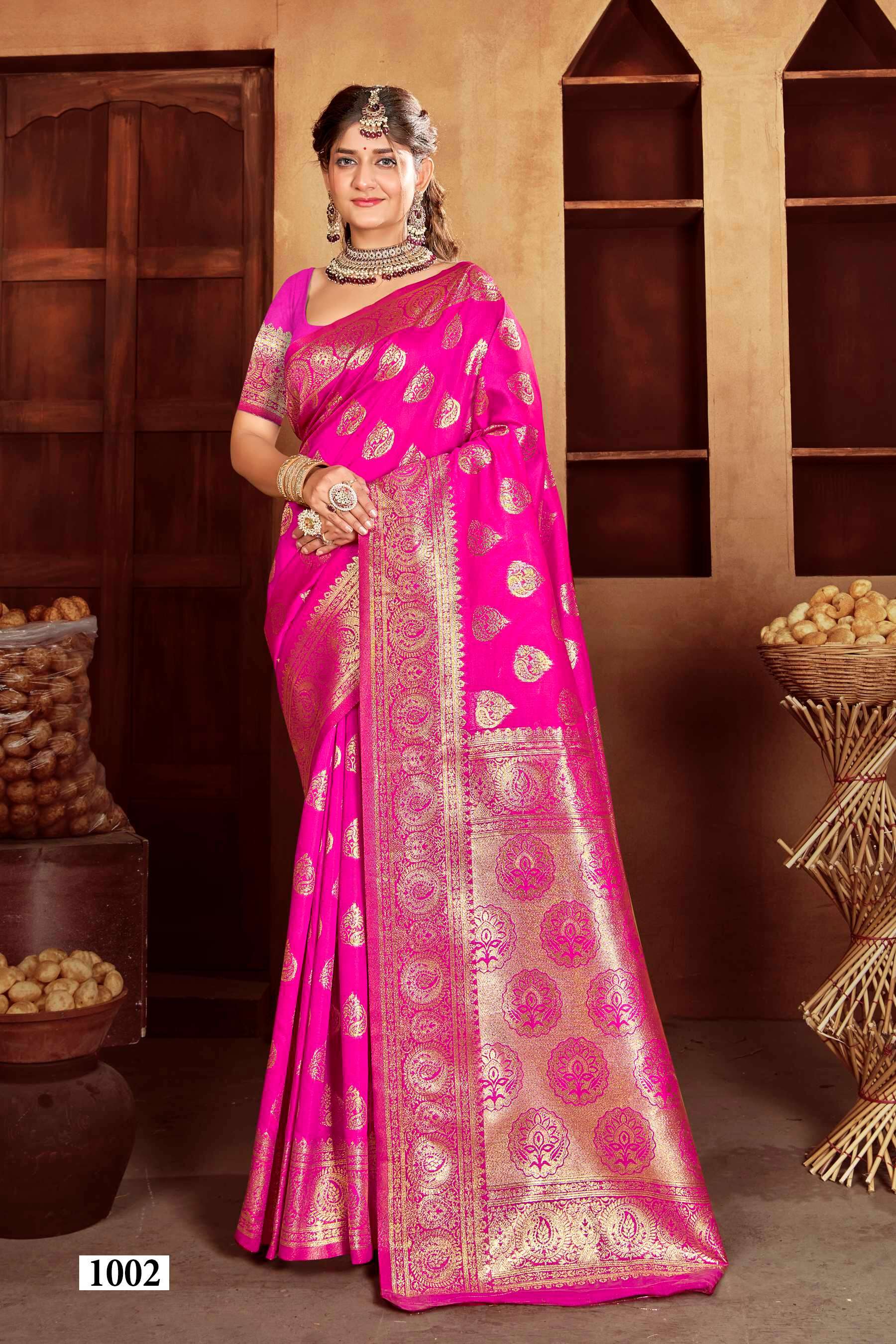 Saroj  Resham silk Vol - 1 Soft silk Saree Wholesale catalog    