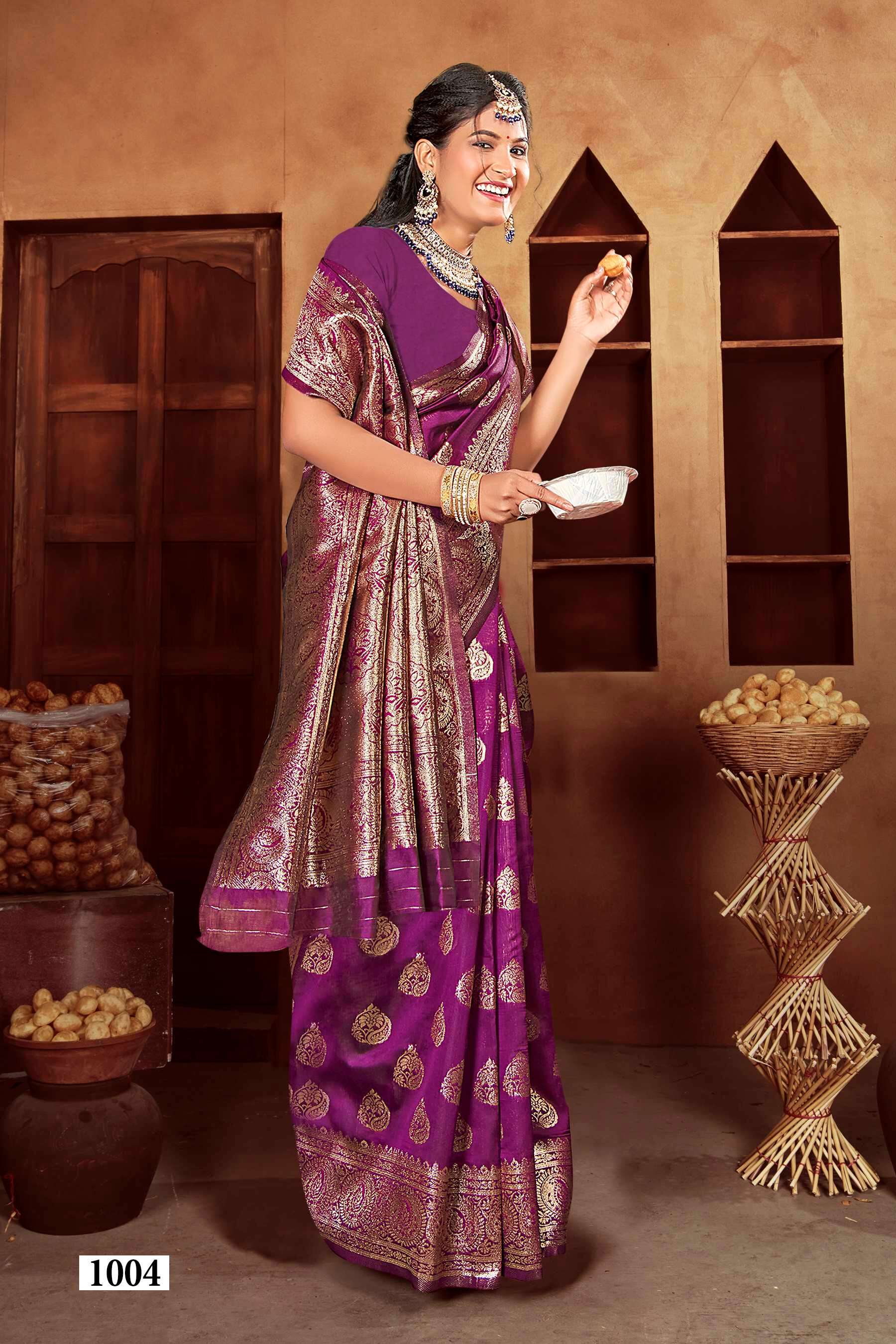 Saroj  Resham silk Vol - 1 Soft silk Saree Wholesale catalog    
