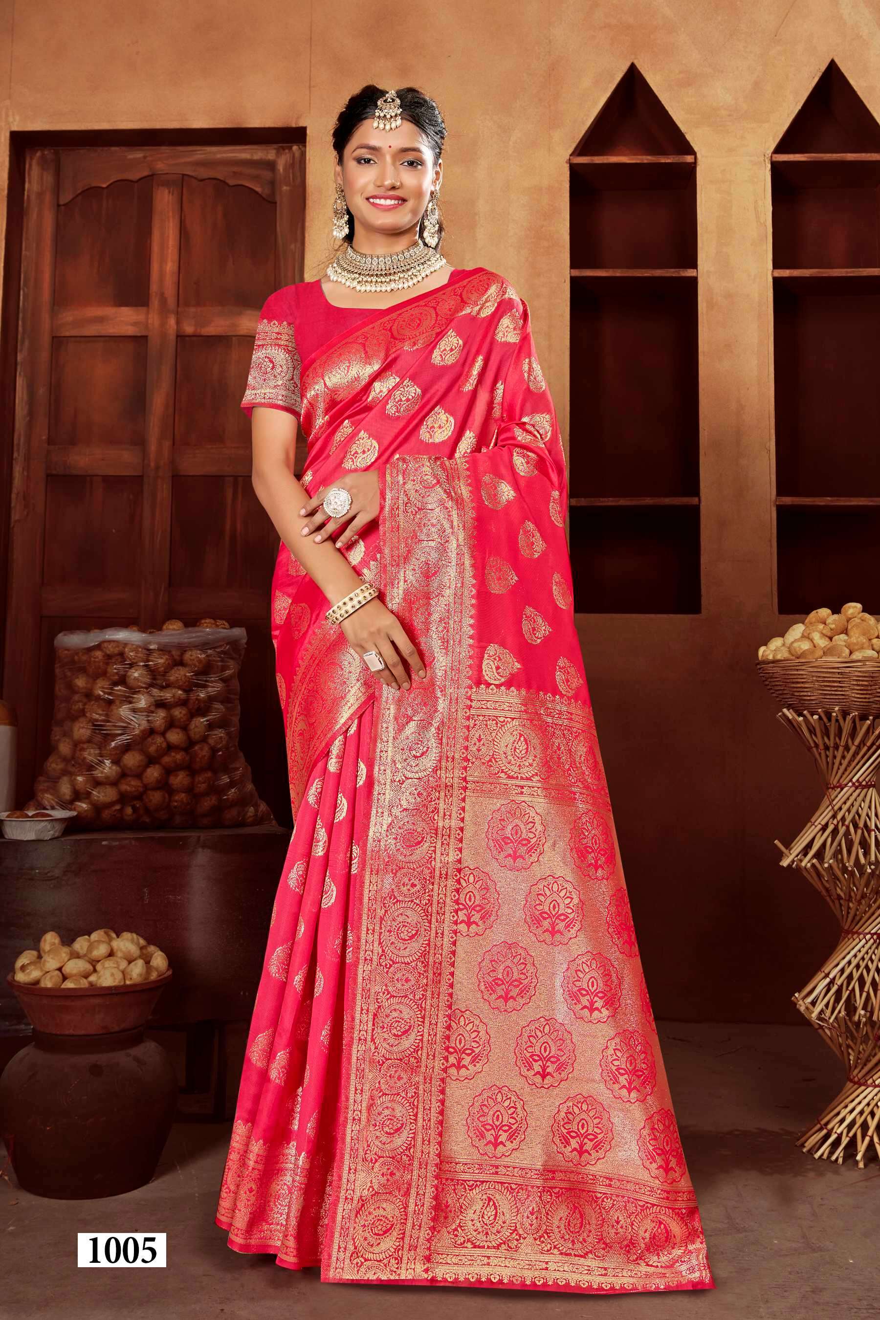 Saroj  Resham silk Vol - 1 Soft silk Saree Wholesale catalog    